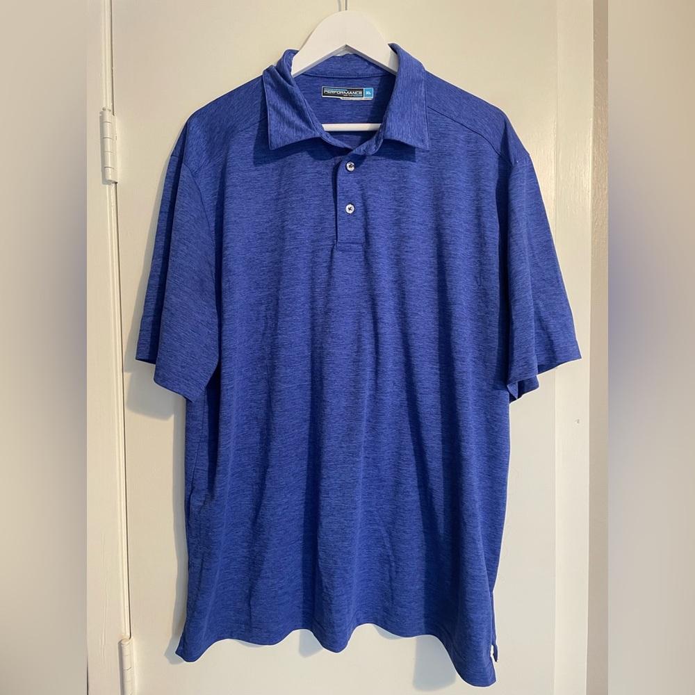Roundtree & Yorke Performance Blue Polo Shirt